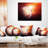 Planets with Rising Star - Abstract Printed Throw Pillow
