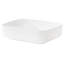 20x15 Inch White Ceramic Rectangular Bathroom Sink