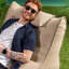 Nova Bean Bag Lounger, Stone Olefin-715603214
