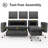 81" Sleeper Sofa Bed, 2 In 1 Pull Out Couch With Reversible Storage Chaise, Sectional L-Shaped Couch Sofa Sleeper With Side Pockets, Tool-Free Assembly-317799401