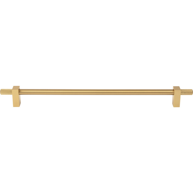 Larkin 4 Knurled Ends Bar Pull, Brushed Gold, 3 3/4"