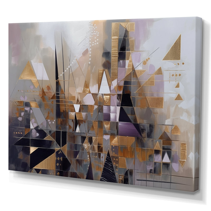 «Soft Color Composition II», impressions murales géométriques modernes, H 34 po x l 44 po x P 1,5 po, Toile tendue