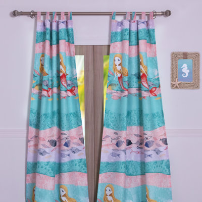 Greenland Fashion Homes Mermaid Window Panel Pair