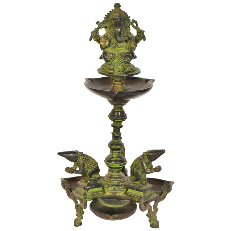 Bougeoir de table en laiton 14,4 po