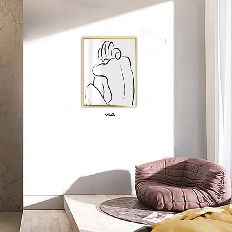 Metal Matte Picture Frame, Gold