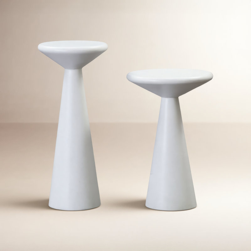 Deborah Concrete Top End Table Set