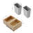 Dowell 18" Double Pullout Kitchen Trash Can with Soft-close Slides - Wood-100919209