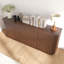 64''W Sideboard Storage Cabinet With Wave Pattern-118021488