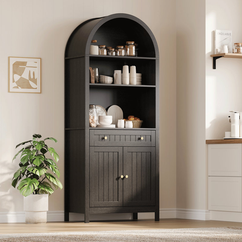 Armoire d'appoint 73 pouces, Noir