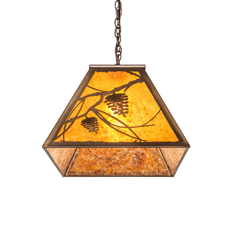 Jacklyn 6 - Light Pendant, Antique Copper, Amber