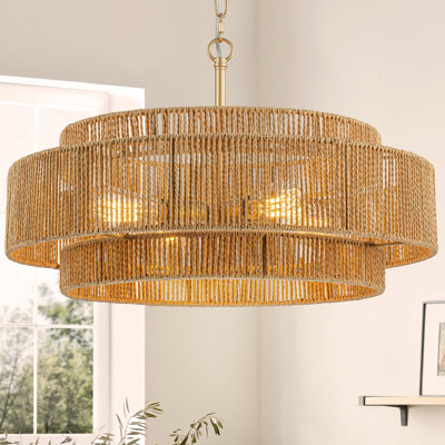 Luebbert 4 - Light Dimmable Drum Chandelier