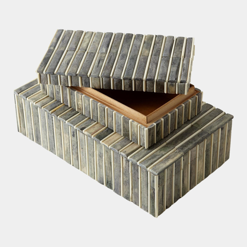 Bone Box, 2" H x 5" W x 9" D