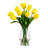 Concorde 21 po Arrangement de tulipes artificielles dans un vase en verre