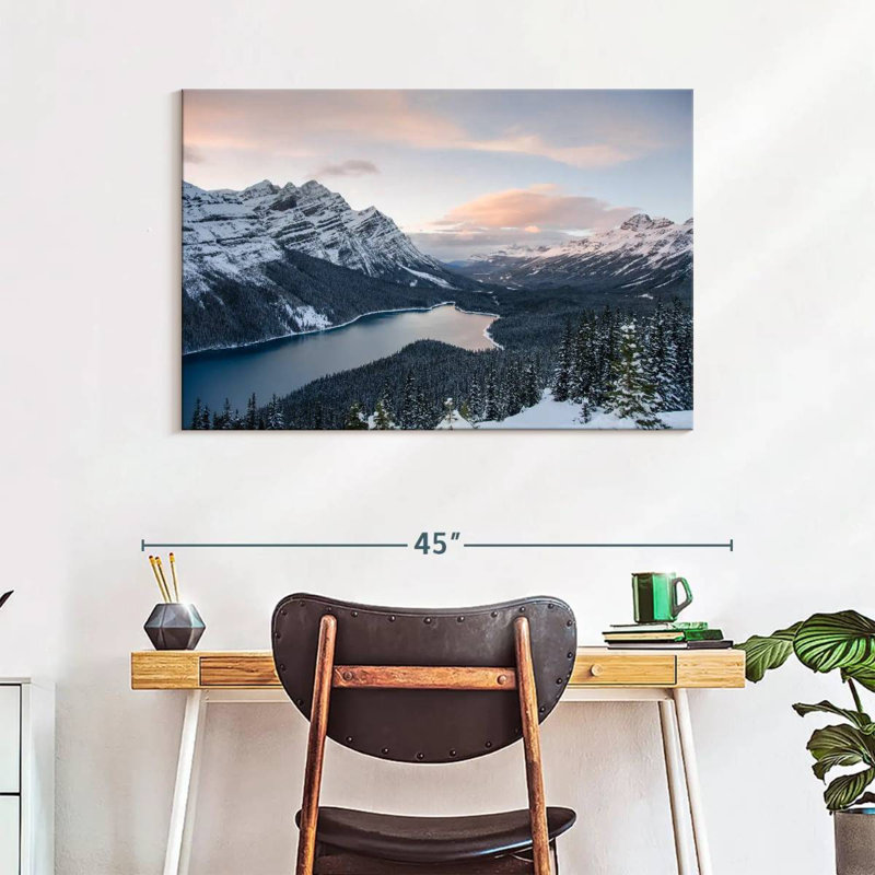 Kerrick, Banff sous la neige, H 26 po x l 39 po