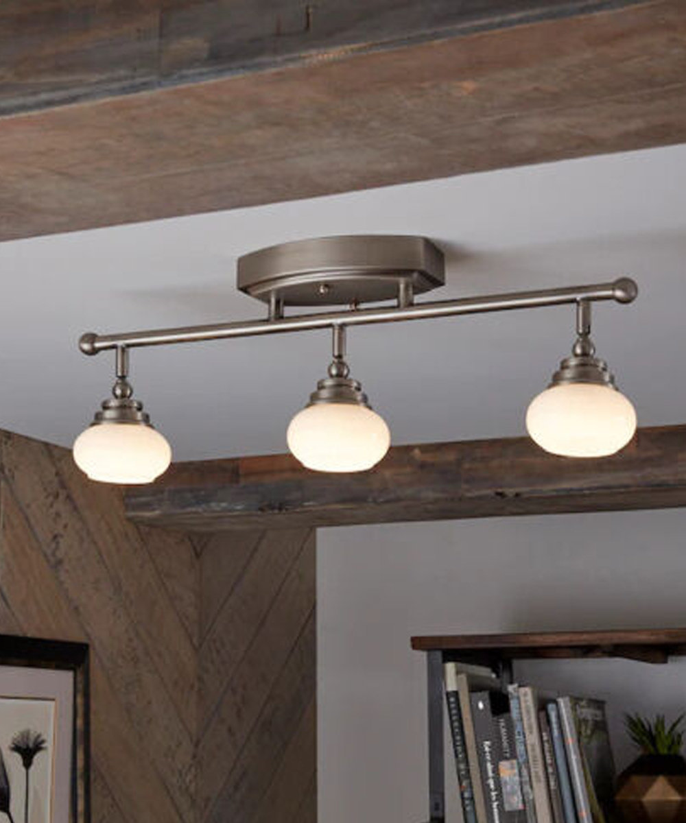Kichler 24'' 3 Light Fixed Track Lighting Track Kit with Adjustable