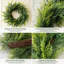 Couronne de verdure artificielle 23,6 pouces avec base en rotin