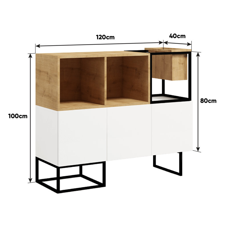 Harliquinn 3 - Door Rectangle Accent Cabinet