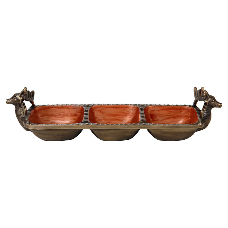 Loon Peak® Bouille Aluminum Divided Serving Dish