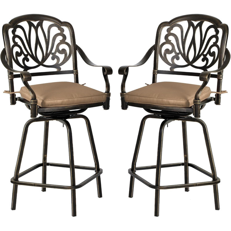 Tabouret de bar 29,13 po Ludo, Kaki