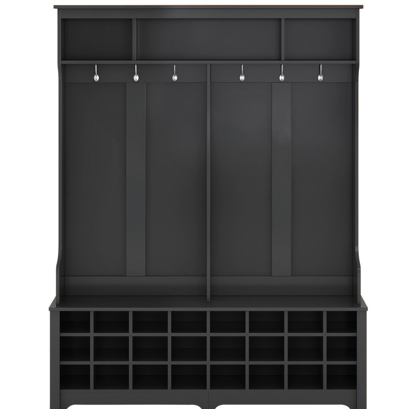 Rangement pour 4 paires de chaussures, Noir