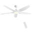 Éclairage de ventilateur de plafond moderne à DEL intégré avec lame en ABS-92083348