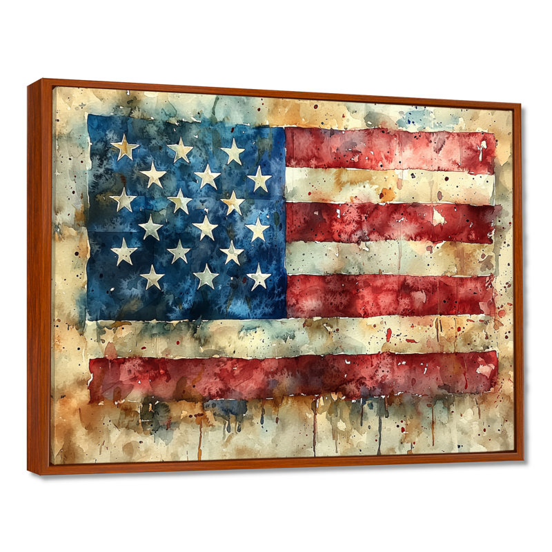 Montelongo - Abstract Wall Art, Brun, Impression encadrée flottante sans passe-partout, H 24 po x l 32 po