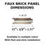 Panneau mural auto-adhésif 5,75 "x 45" Brick-49148789
