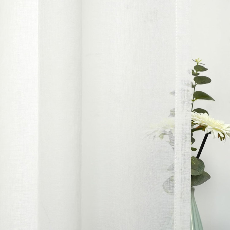 Paire de rideaux transparents Rezki, L 52 po x L 96 po