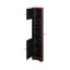 Armoire de rangement multi-fonctionnelle avec deux portes et tablettes réglables, tablette ouverte-220446417