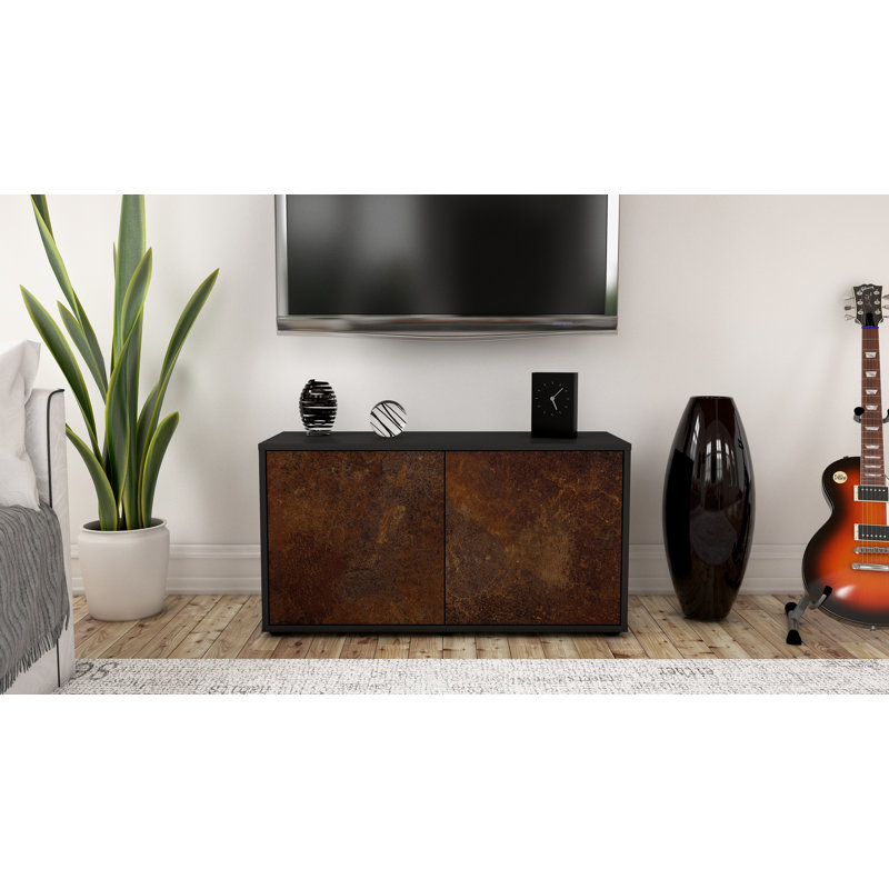 Tylor 92cm W Chest of Drawers, Black/Dark brown