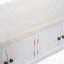 Banc de rangement élégant avec 4 portes et tablettes réglables-1939856013