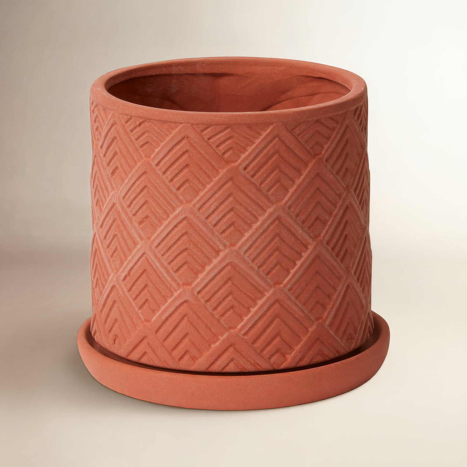 Hula Ceramic Pot Planter, 7.5" H x 7" W x 7" D