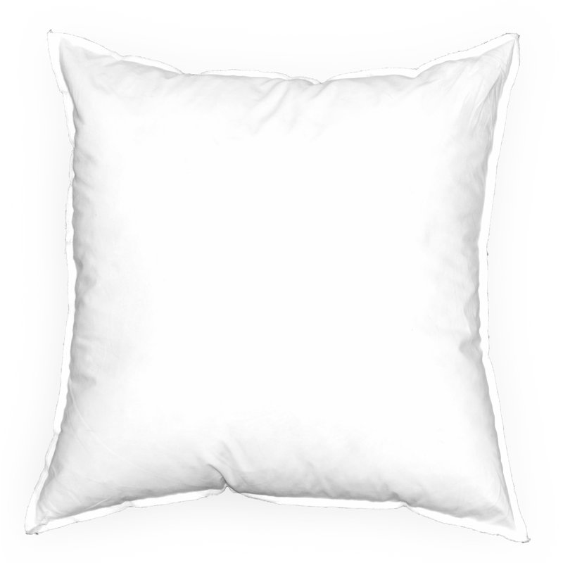 Reversible Pillow Insert, 18" x 18", 50% Down and 50% feather mix