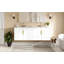 Meuble-lavabo de 60 po avec lavabo en céramique, lavabo simple en céramique à 3 trous, meuble-lavabo avec 2 portes à fermeture douce-117193709