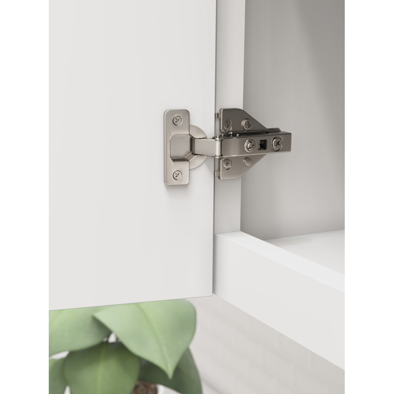 Nickel Full Overlay Self-Closing Euro Concealed Cabinet Hinge