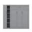 Lit escamotable double pleine grandeur avec tablettes, garde-robe et éclairage DEL-885506475-885506516