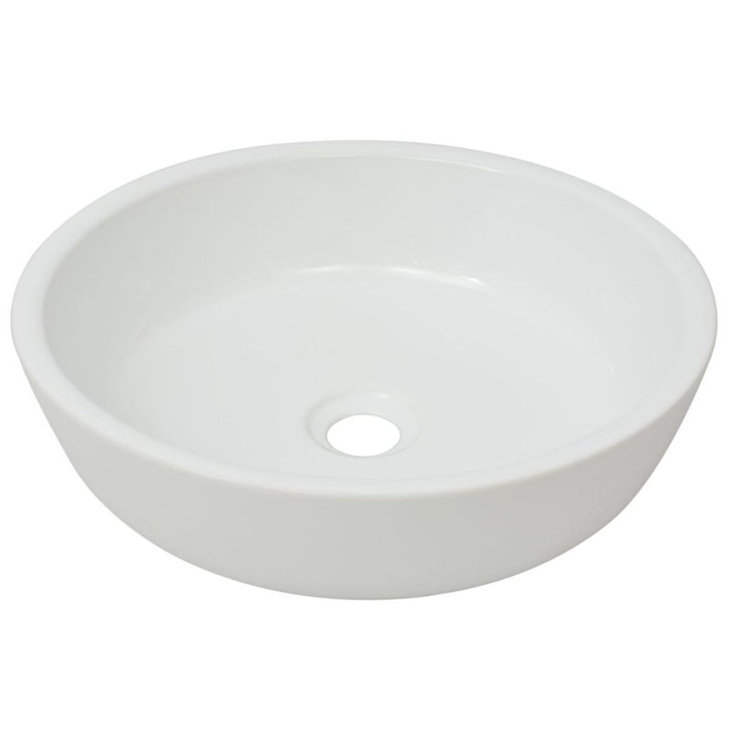 Belfry Bathroom Riverside 420mm W White Ceramic Circular Sink