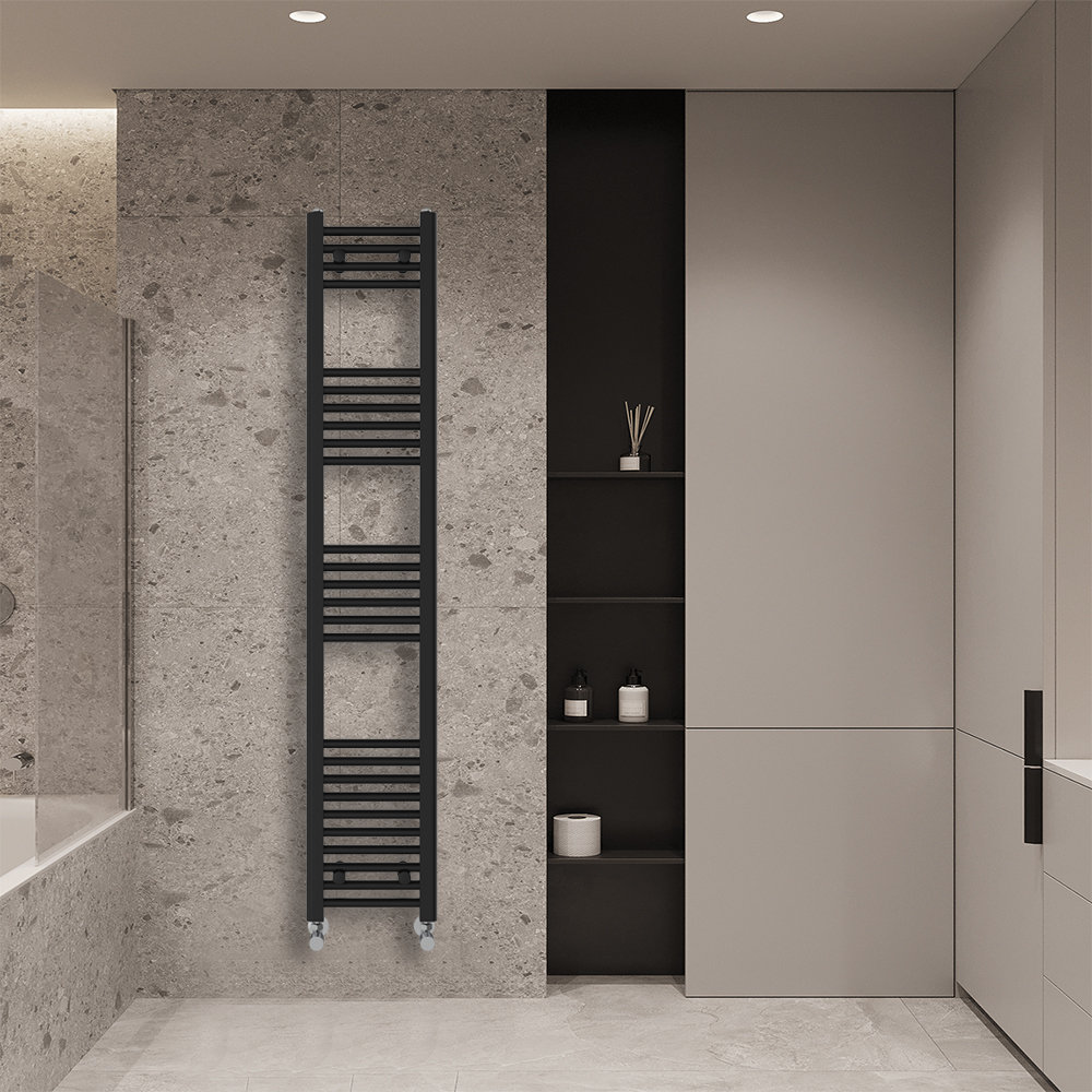 Wiest Straight Heated Towel Rail Radiator Bathroom Ladder Warmer