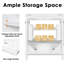 Meuble-lavabo blanc, meuble-lavabo multifonctionnel en bois massif avec tablette et plateau de rangement fonctionnel-1256393252
