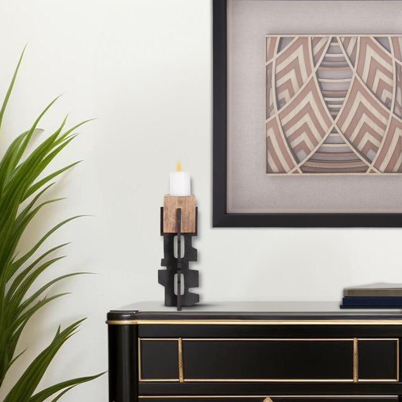 Cade Architectural Pillar Candle Holder- Tall, Tall
