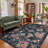 Kaldi Floral Washable Vintage Soft Non Slp Area Rugs for Living Room Bedroom Dining Room Low Pile Thin Boho Carpet-976889821-989910809
