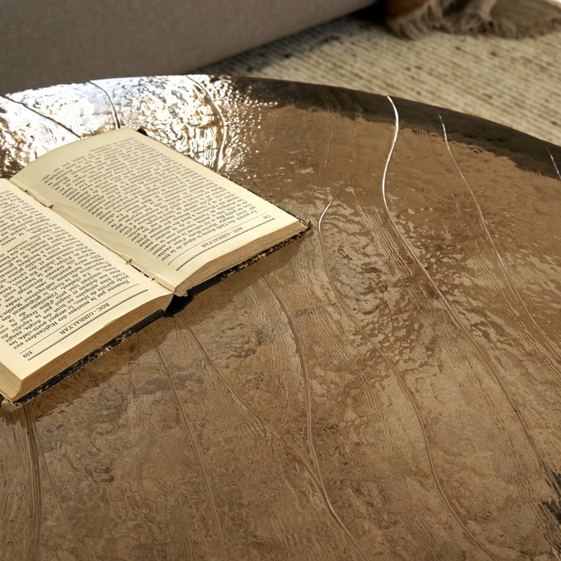 Yoko Nesting Coffee Table, Smoked Brown Cast Glass