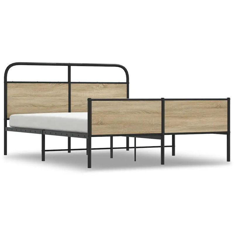 Aleid Bed, Smoked Oak, European Kingsize (160 x 200 cm)