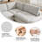 6-Piece Modern Minimalist Soft-Upholstered Sectional With Pillow Back-131635744