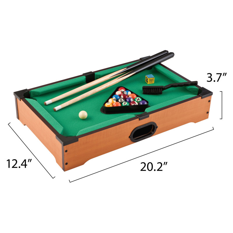 Sinister 20" Black and Green Table Top Mini Billiard Game Set