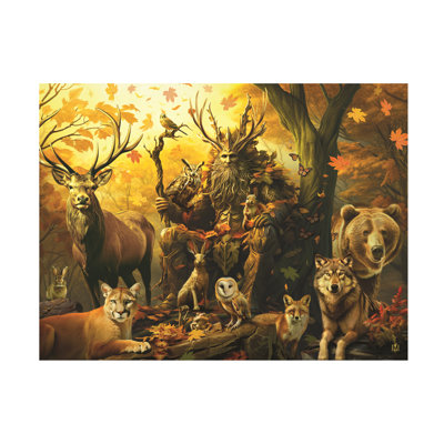 Michael David Ward Guardians Of The Forest Canvas Art