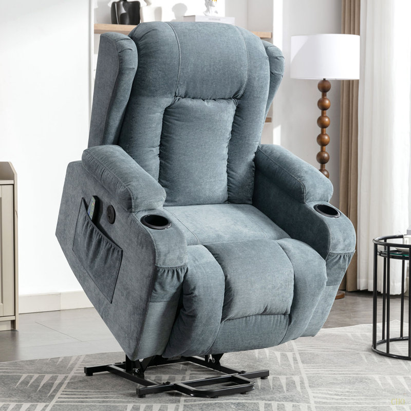 Fauteuil inclinable électrique Power Lift, Bleu