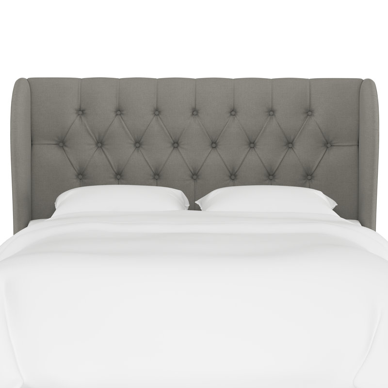 Tomey Upholstered Headboard, Twin, Classic Grey Linen