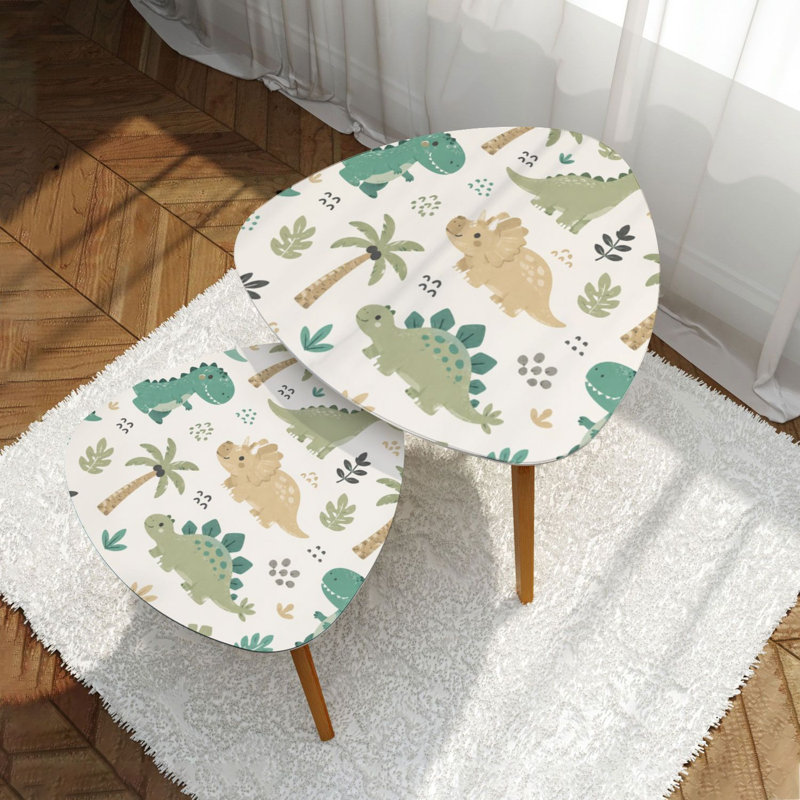 Ensemble de 2 tables basses gigognes Triangle