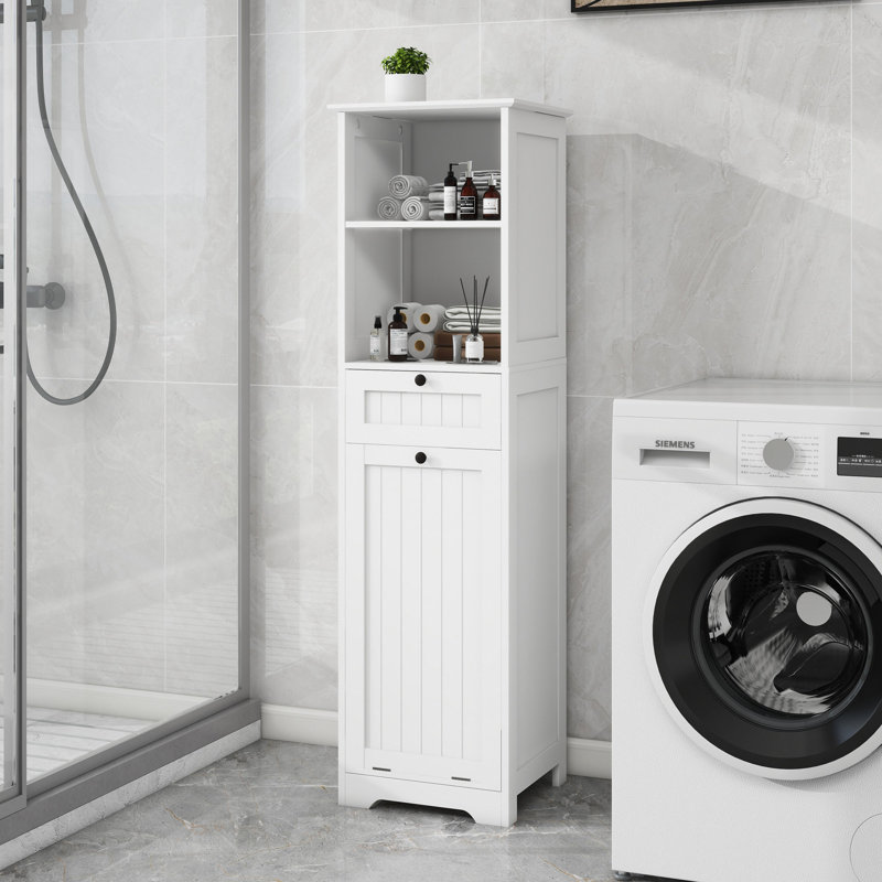 Armoire de trieur de linge inclinable à un compartiment